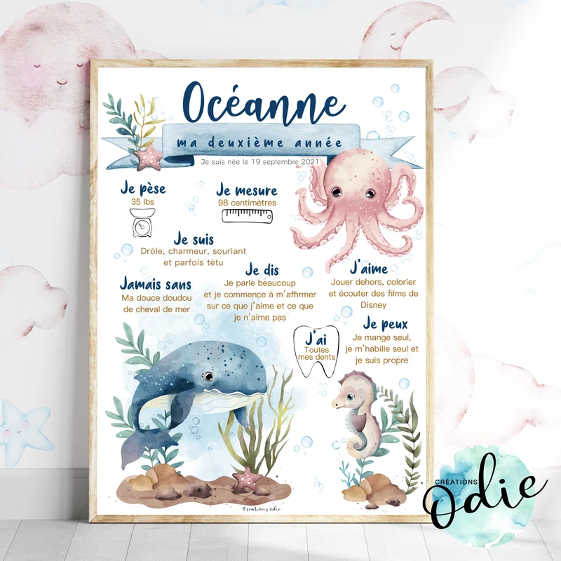 Affiche Ma première année - Océan