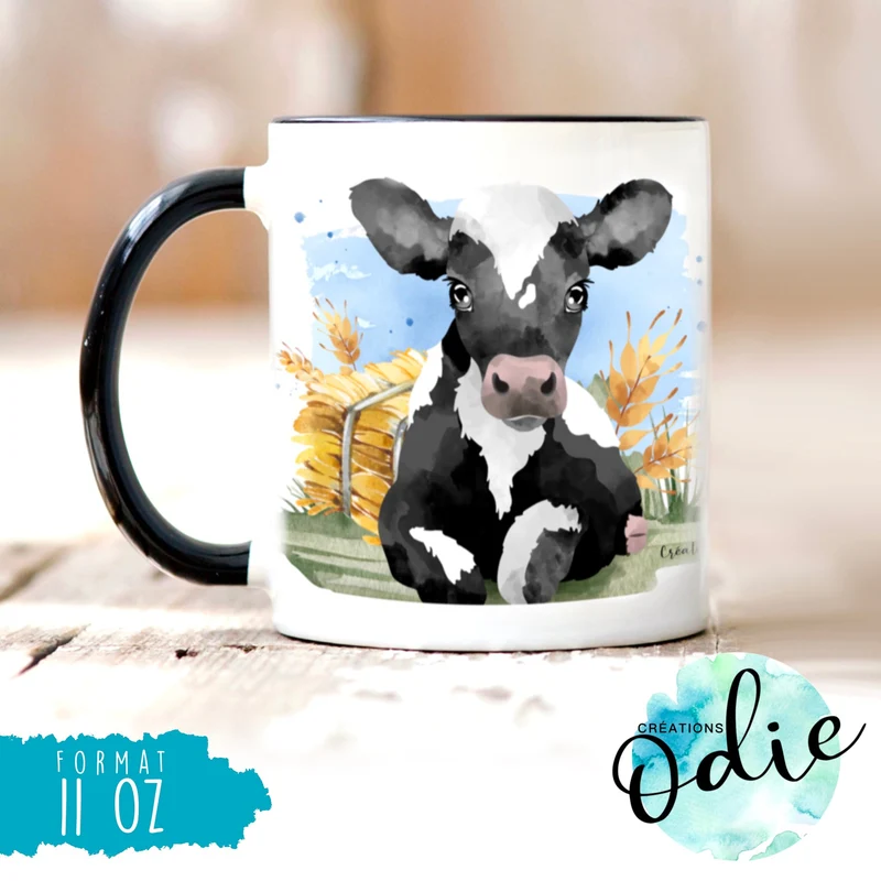 Tasse Petite vache noir