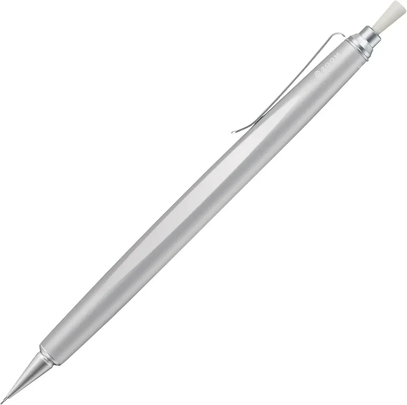Tombow Zoom L2 0.5mm Mechanical Pencil, Matte Silver Finish