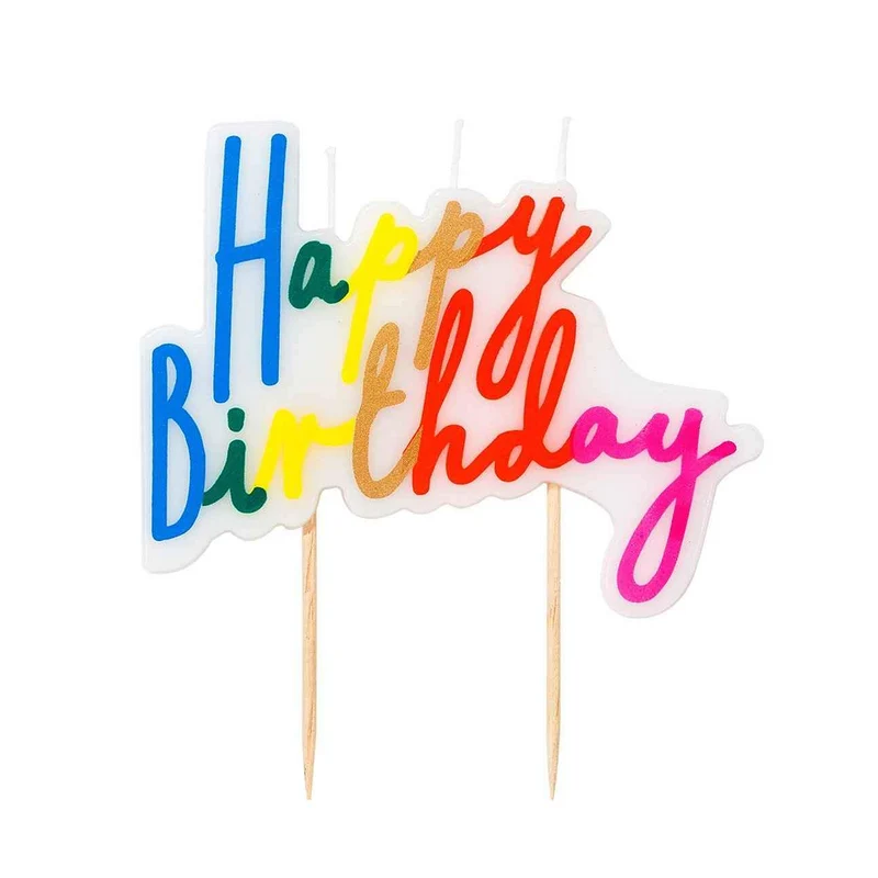 Bougie Happy Birthday