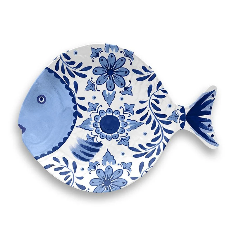 Plat Poisson mélamine - Santorini