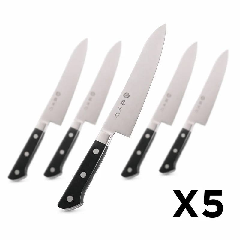 Tojiro Fujitora DP 3-Layer Gyuto Kitchen Knife 210mm 5-Pc Set