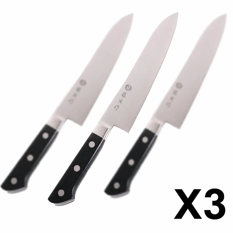 Tojiro Fujitora Dp 3-Layer Gyuto Kitchen Knife 210mm Set of 3