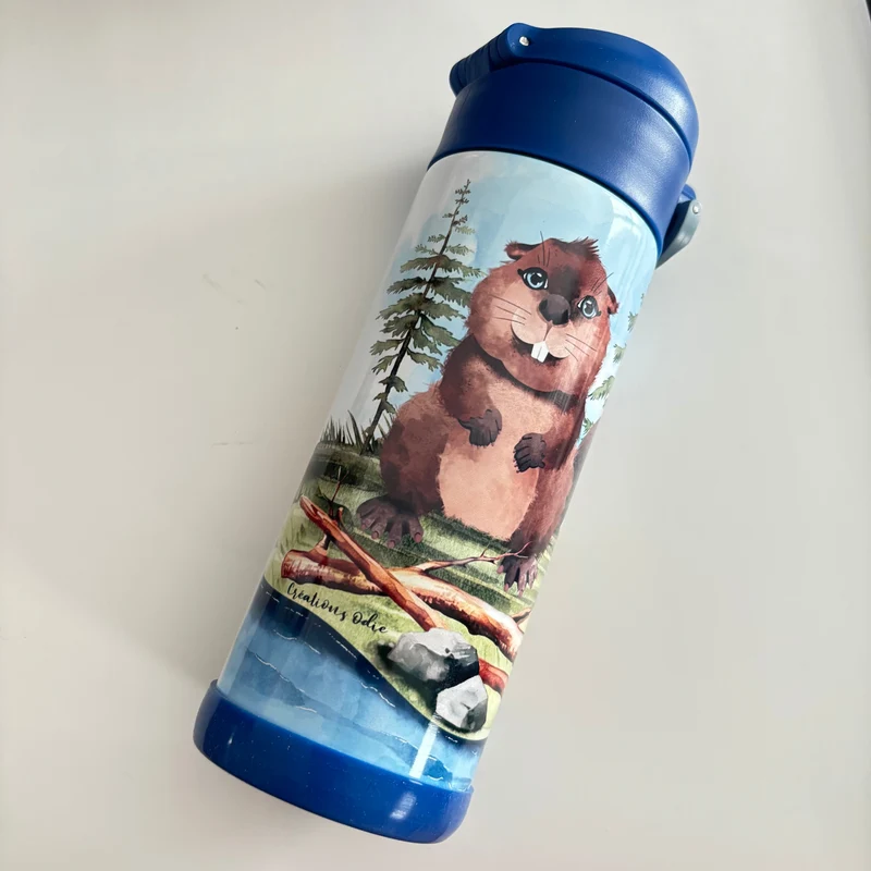 Gourde thermos - Les petits castors