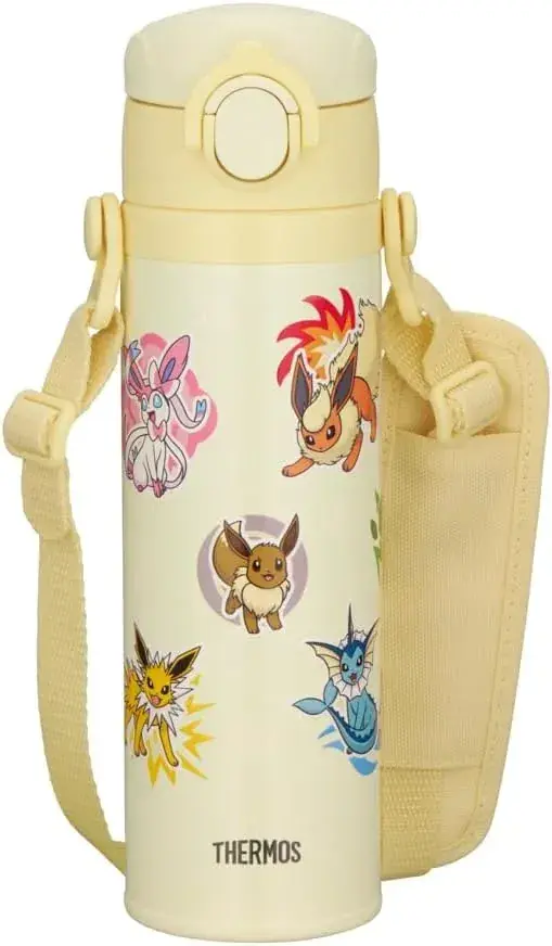 THERMOS Pokemon Kids 500ml Vacuum Insulated Mobile Mug Beige