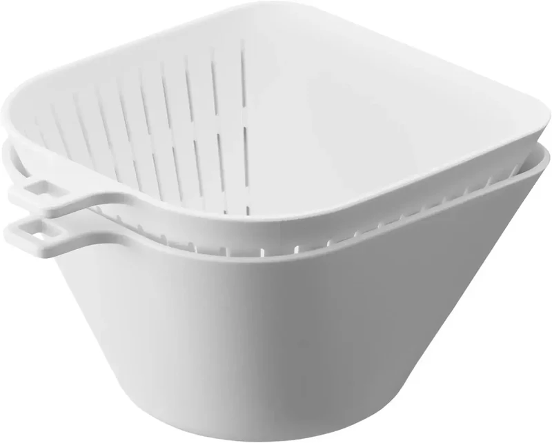 Yamazaki Tower Chili Bowl Colander Kitchen Storage Set 23.7 fl oz