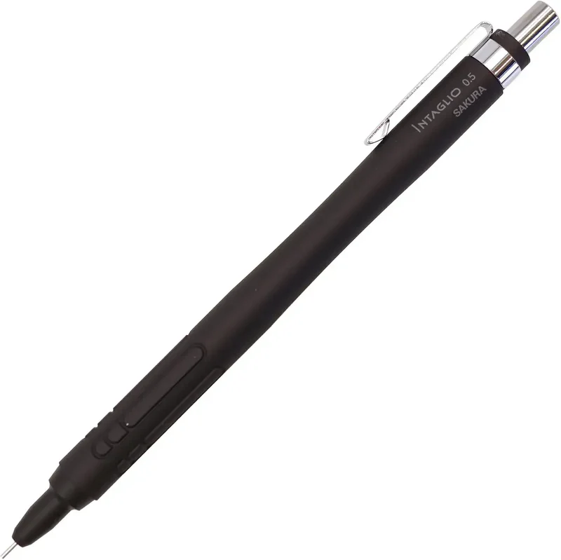 Cray-Pas Intarsio Sharp Mechanical Pencil 0.5 mm Black Metal Body