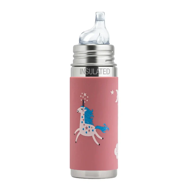 Gourde à bec Inox Isotherme 260ml Pura - Licorne