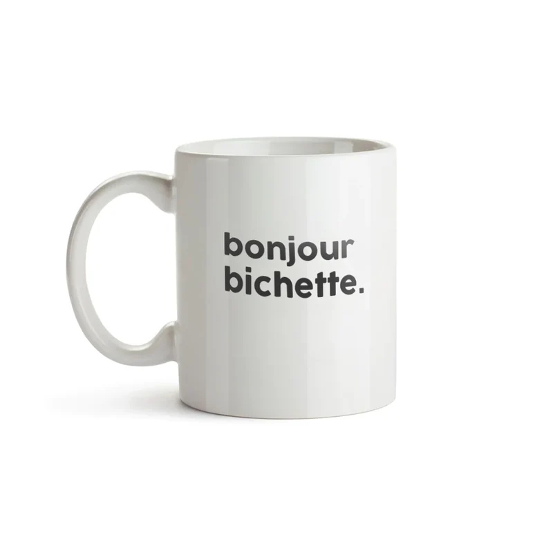 Félicie Aussi Mug Message - Bonjour bichette