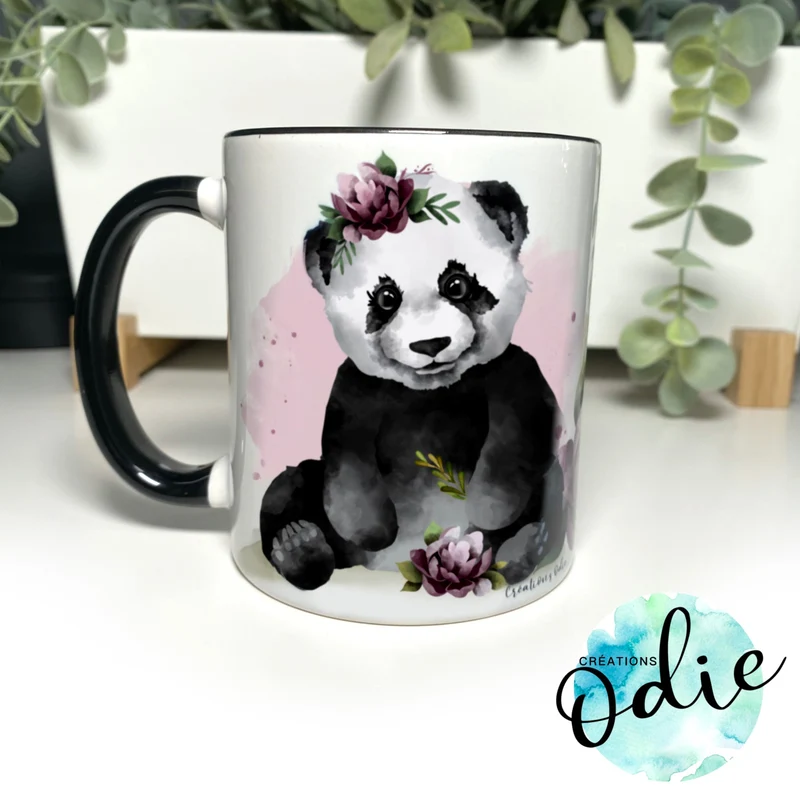 Tasse Panda & pivoines