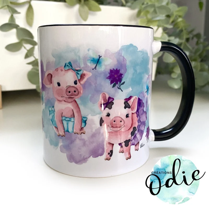 Tasse Porcelets en tutu