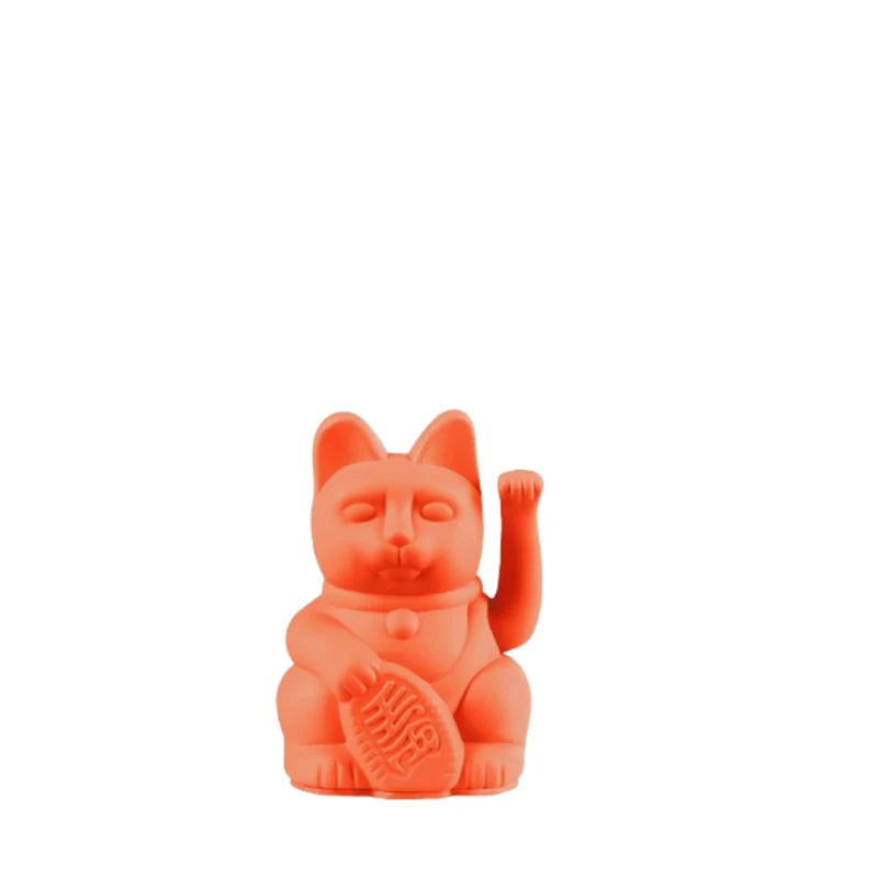 Mini Lucky Cat - néon orange