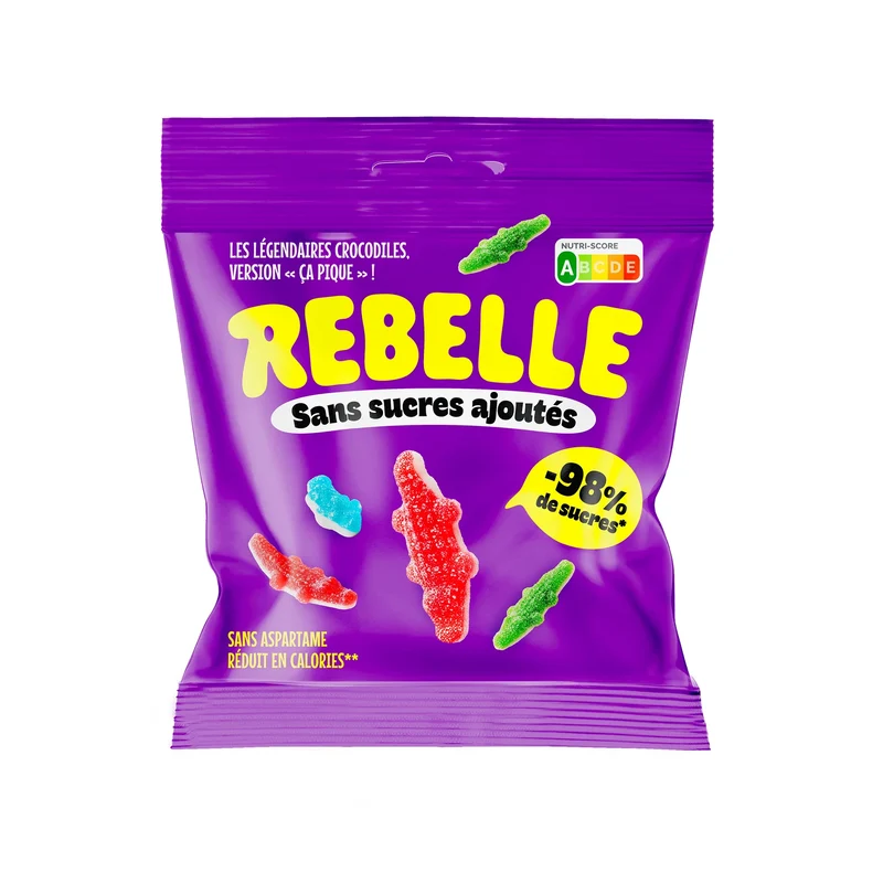 Bonbons crocodiles acidulés sans sucre