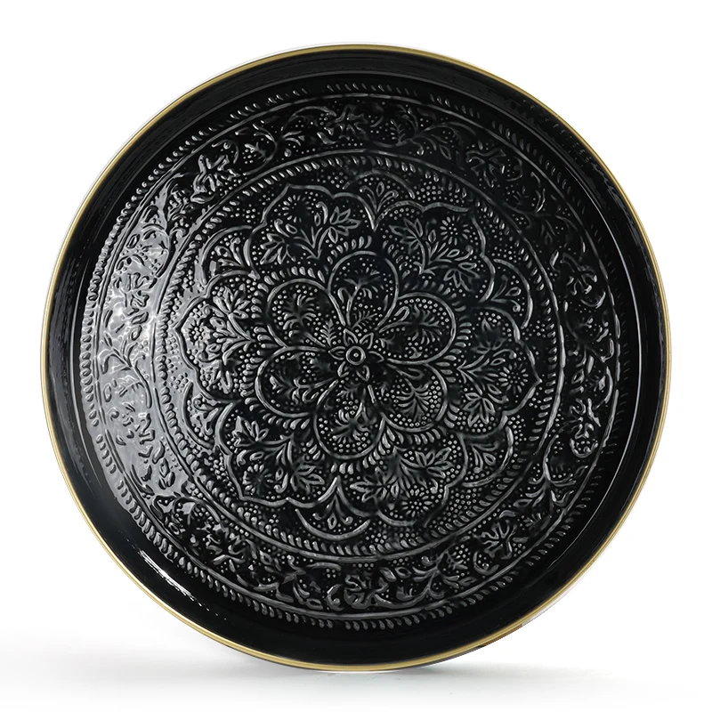 Plateau Berbère Ø 60 cm - noir