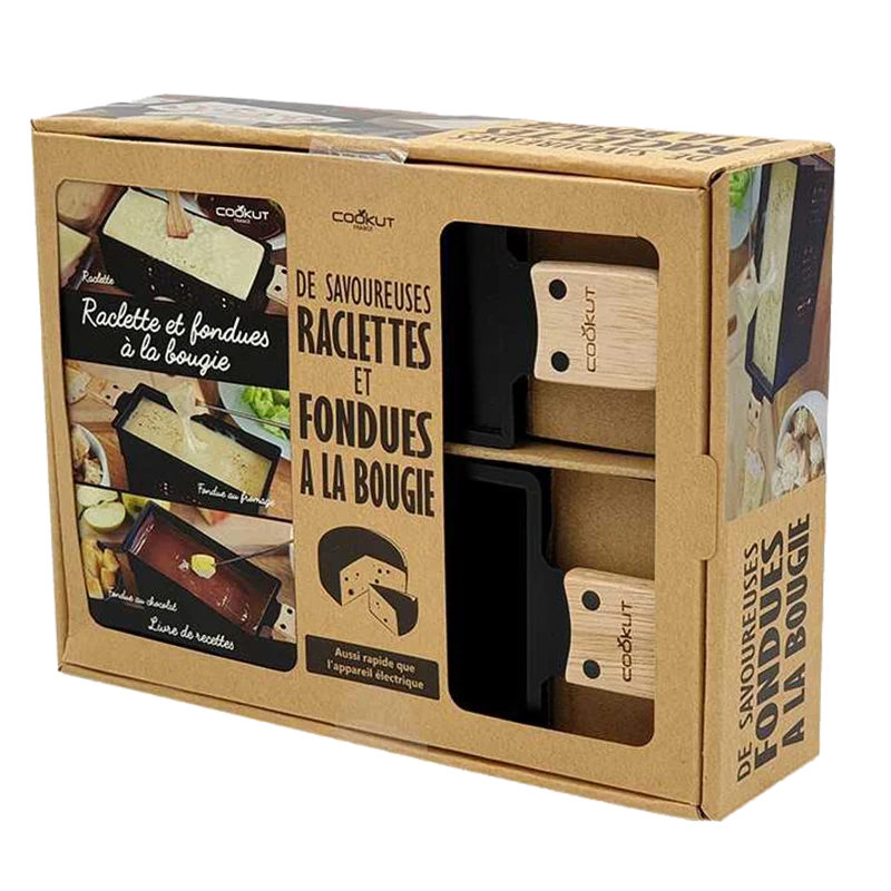 Cookut Coffret raclette à la bougie et fondue