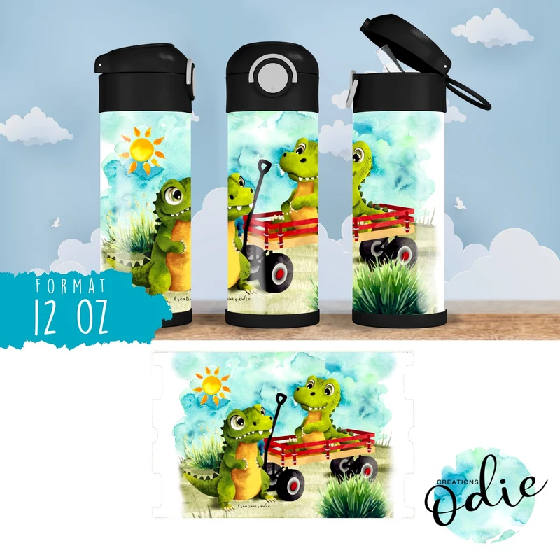 Gourde thermos - Ah les crocos
