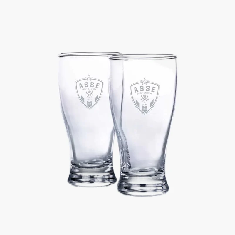 LOT DE 2 VERRES À BIERE 30cl ASSE
