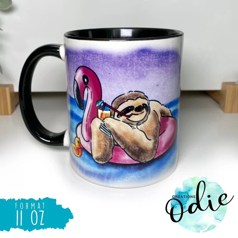 Tasse Paresseux dans la mer