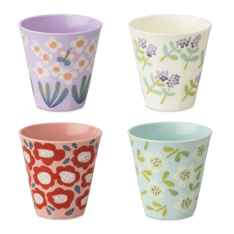 Becher-Set NORA CUP M BLOOMIES 4er-SET