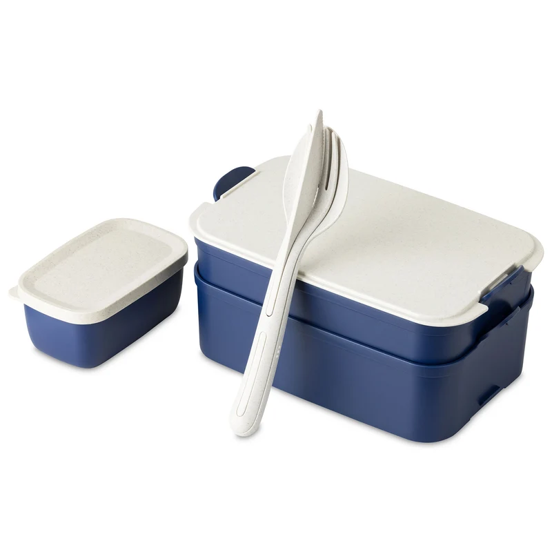 Bentobox +Liquidsafe Box + Besteckset STAKK BENTOBOX READY