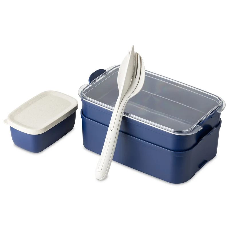 Bentobox +Liquidsafe Box + Besteckset STAKK BENTOBOX READY