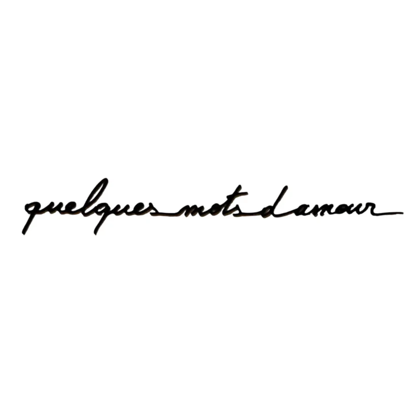 Décoration murale - Quelques mots d'amour