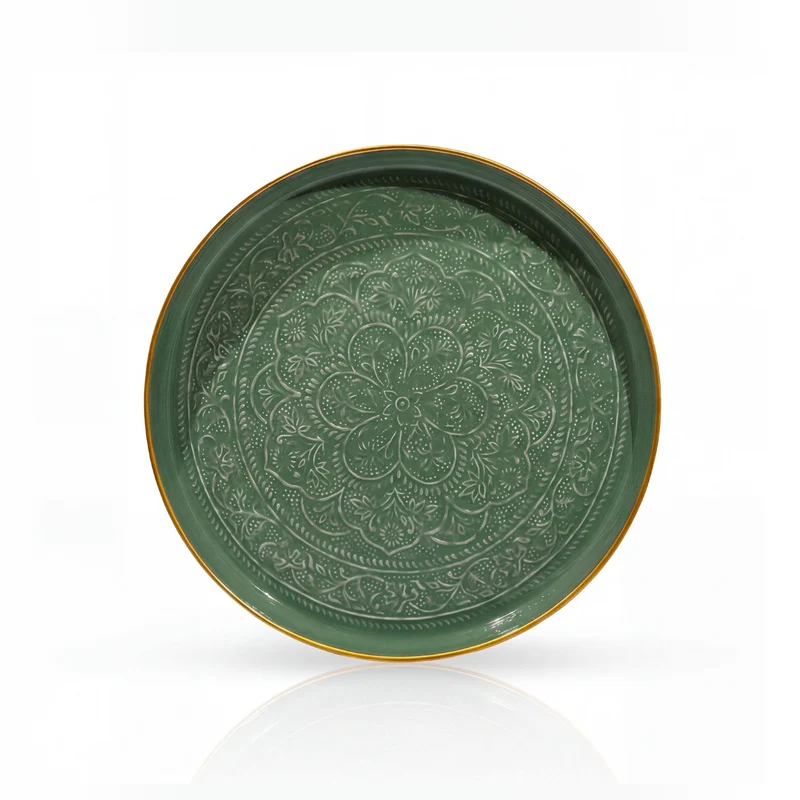 Plateau Berbère Ø 45 cm - amande