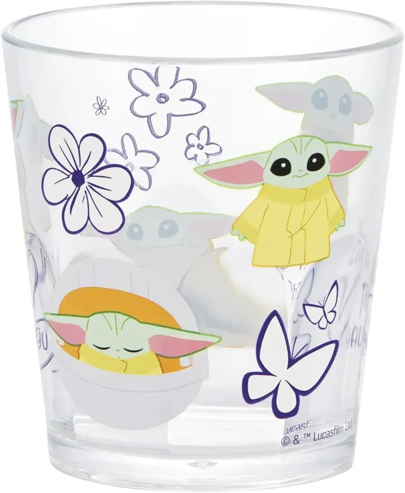 Skater Acrylic Cup 280ml Dishwasher Safe Star Wars Glow Goo Color