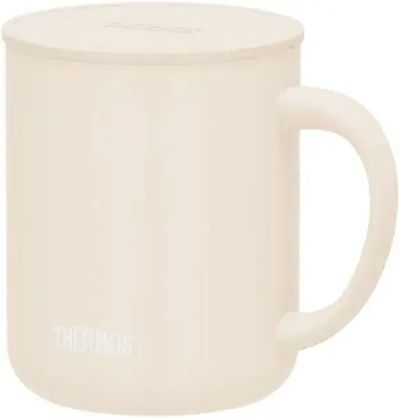THERMOS Vacuum Insulated Mug 450 ml Ivory Stainless Steel Handle