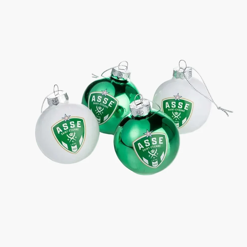 Lot de 4 boules de Noël ASSE