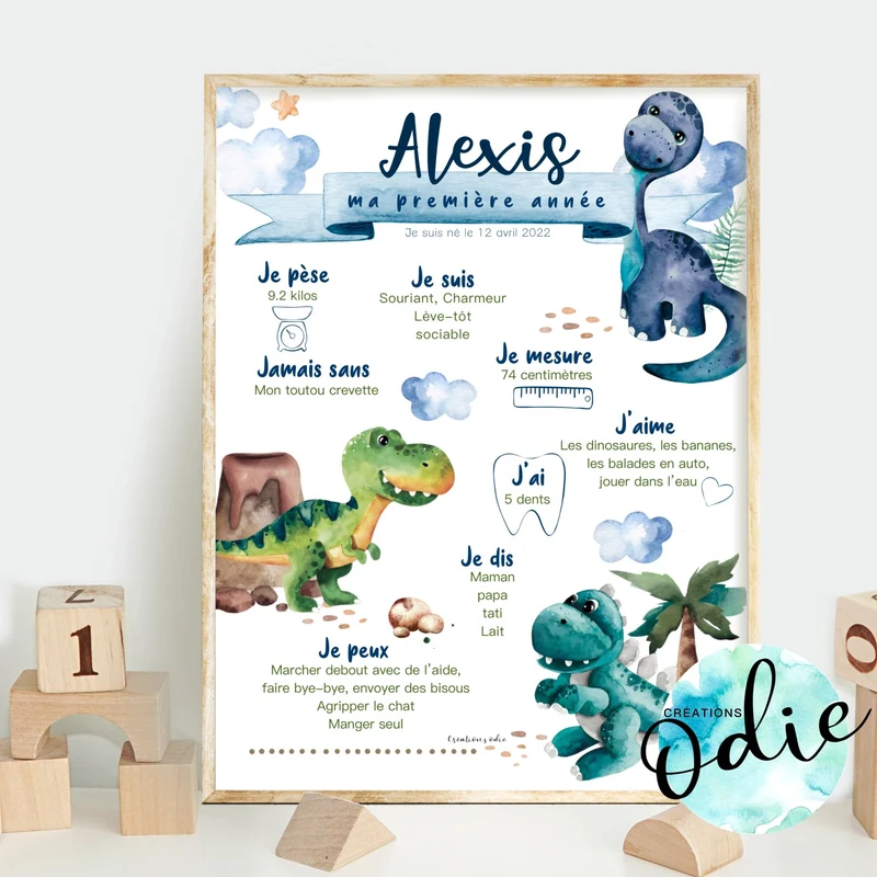 Affiche Ma première année - Dinosaures