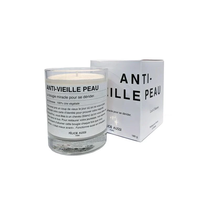 Bougie humour - Anti-vieille peau