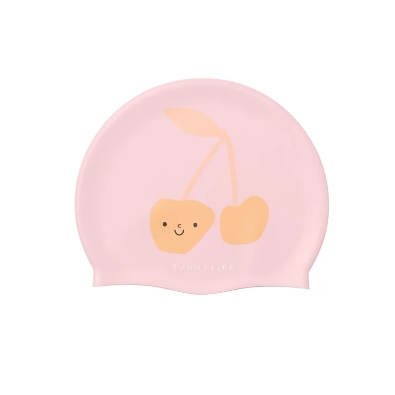 Sunnylife Bonnet de bain enfant - Cotton candy cherry