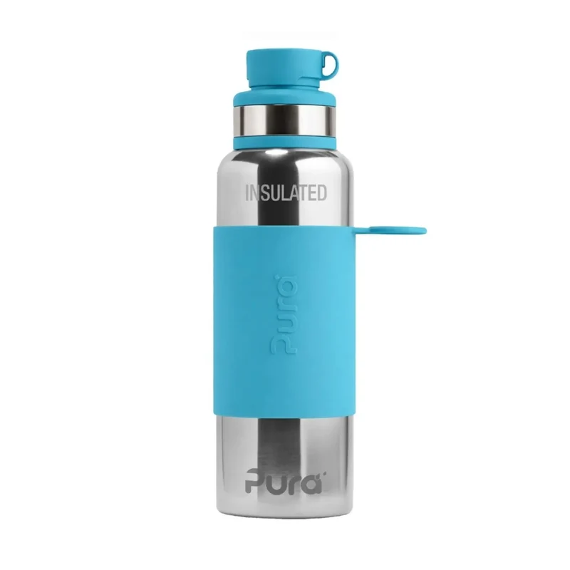Gourde sport Inox isotherme 650ml Pura - Turquoise