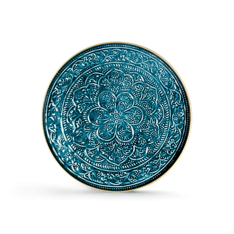 Plateau Berbère Ø 45 cm - ardoise
