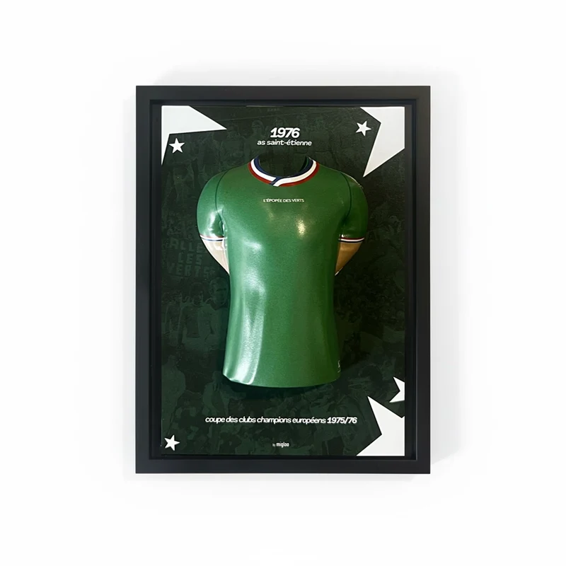 Mini cadre Maillot 1976 - L'épopée des Verts - Le cinquantenaire