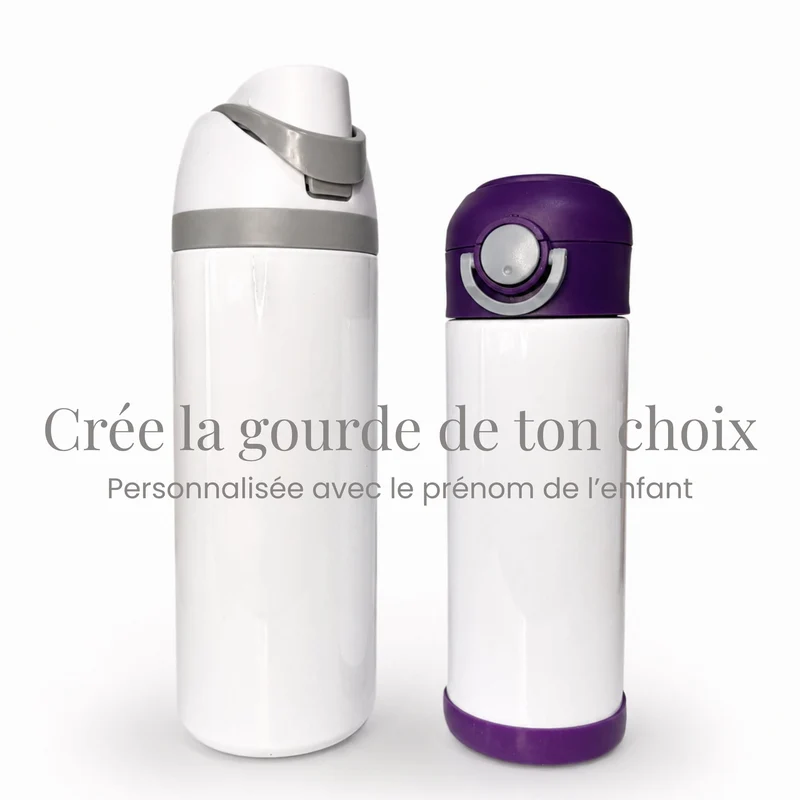 Gourde 24 et 12 oz - Créer la gourde de ton choix