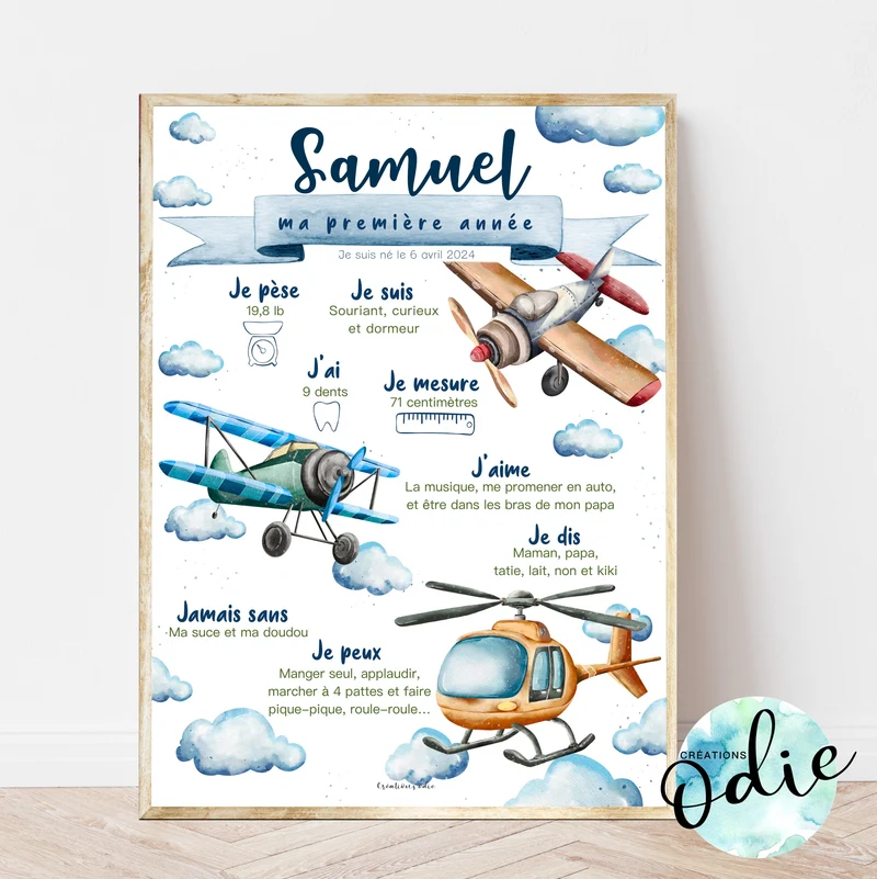 Affiche Ma première année - Aviation