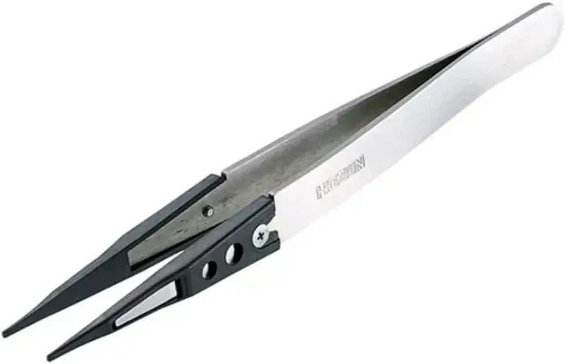 Hozan ESD Tip Anti-Static Precision Tweezers PEEK 125mm Japan