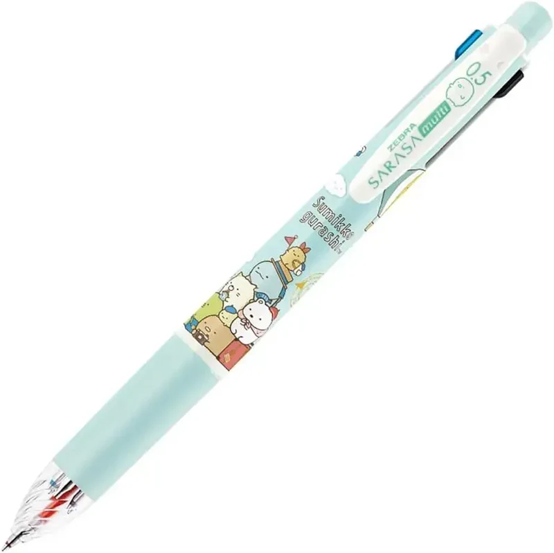 Zebra Sarasa Multi Gel Ink Pen, 5-Function Sumikkogurashi Japan
