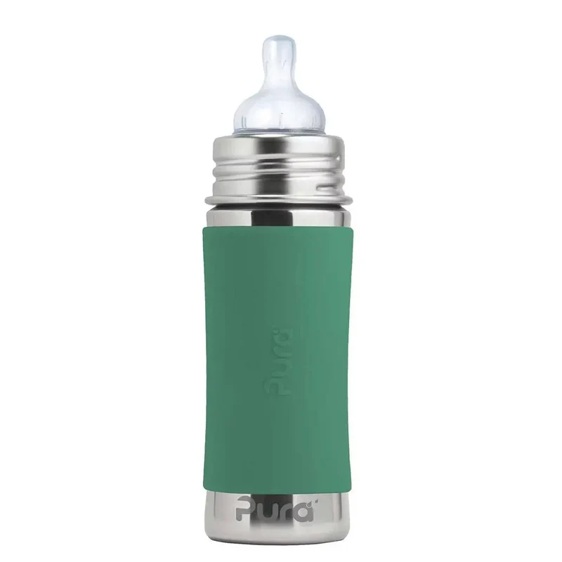 Biberon Inox 325ml Pura - Menthe
