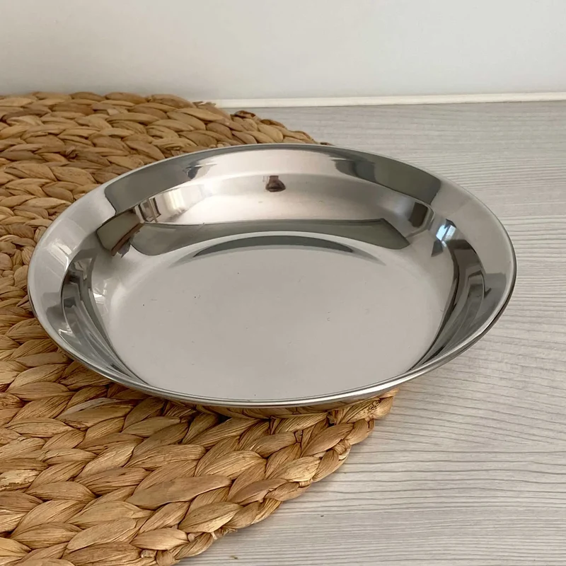 Assiette enfant inox zéro plastique Joli Monde