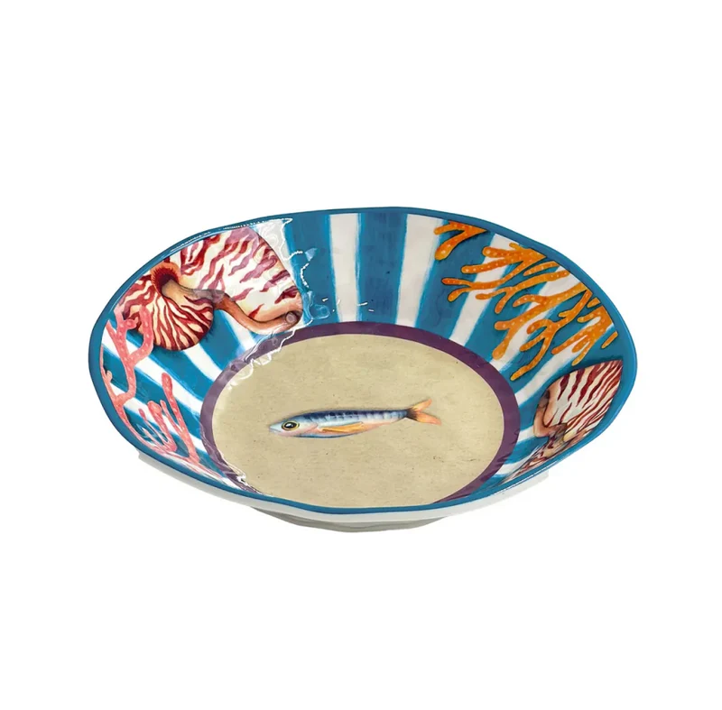 Assiette creuse mélamine Ø 21 cm - Litorale