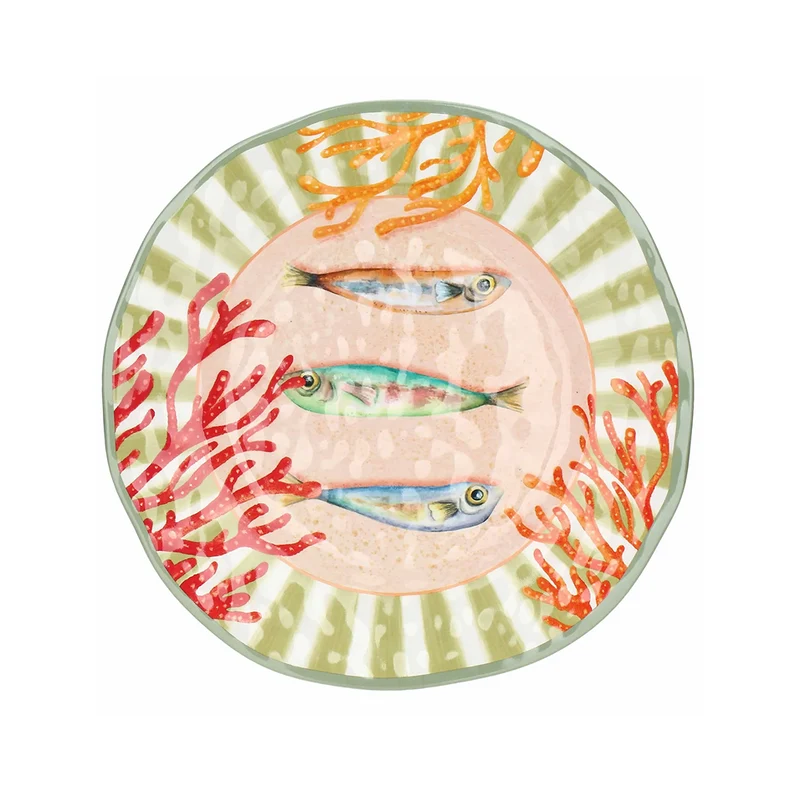 Assiette plate mélamine Ø 27 cm - Litorale