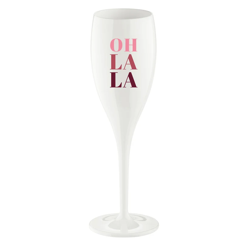 Glas mit Druck CHEERS No. 1 OH LA LA