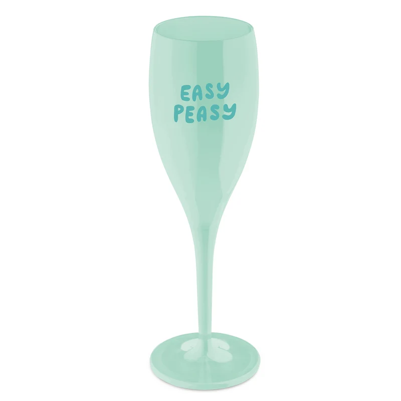 Glas mit Druck CHEERS No. 1 EASY PEASY