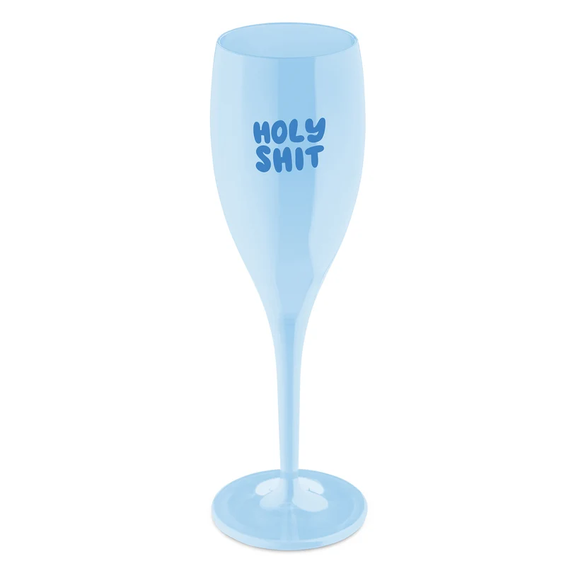 Glas mit Druck CHEERS No. 1 HOLY SHIT