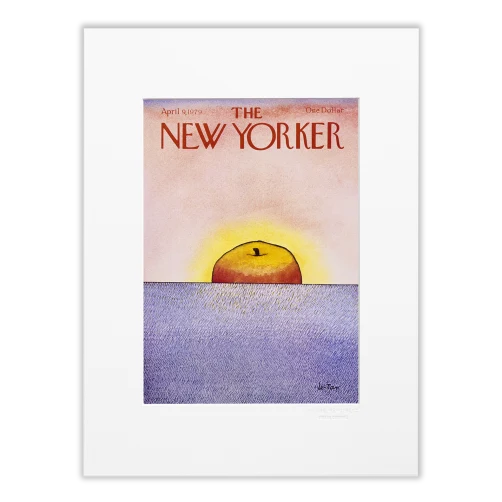 Affiche The Newyorker 283 - Peach rising over horizon le-tan