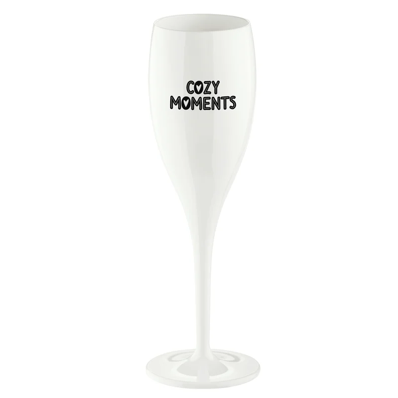 Sektglas mit Druck CHEERS No. 1 COZY MOMENTS