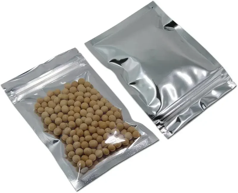 Waccomt Pack Aluminum Zipper Food Storage Bags 10x15cm (100-Pack)